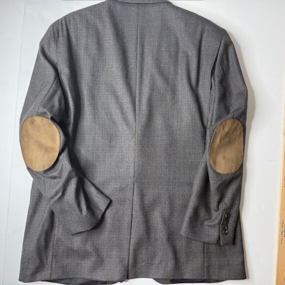 Ralph Lauren Men’s Blazer 44R Gray Wool Cashmere Sport Coat Jacket 2-Button RRL - Picture 13 of 13